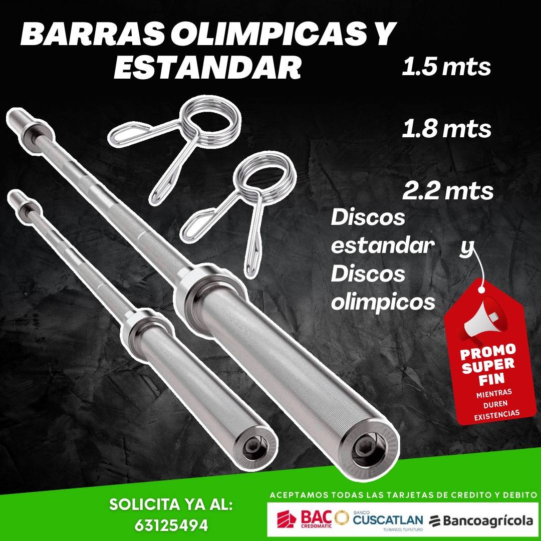 BARRA OLIMPICA Y ESTANDAR